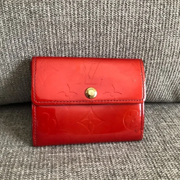 Louis Vuitton Bags Authentic Louis Vuitton Red Mini Wallet